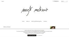 Desktop Screenshot of margotmatesanz.com