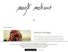Tablet Screenshot of margotmatesanz.com